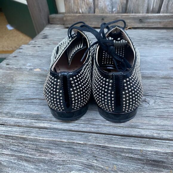 Miu Miu Patent Leather Studded Accents Oxfords Size: 6 | US6, 1T36 - Picture 4 of 11